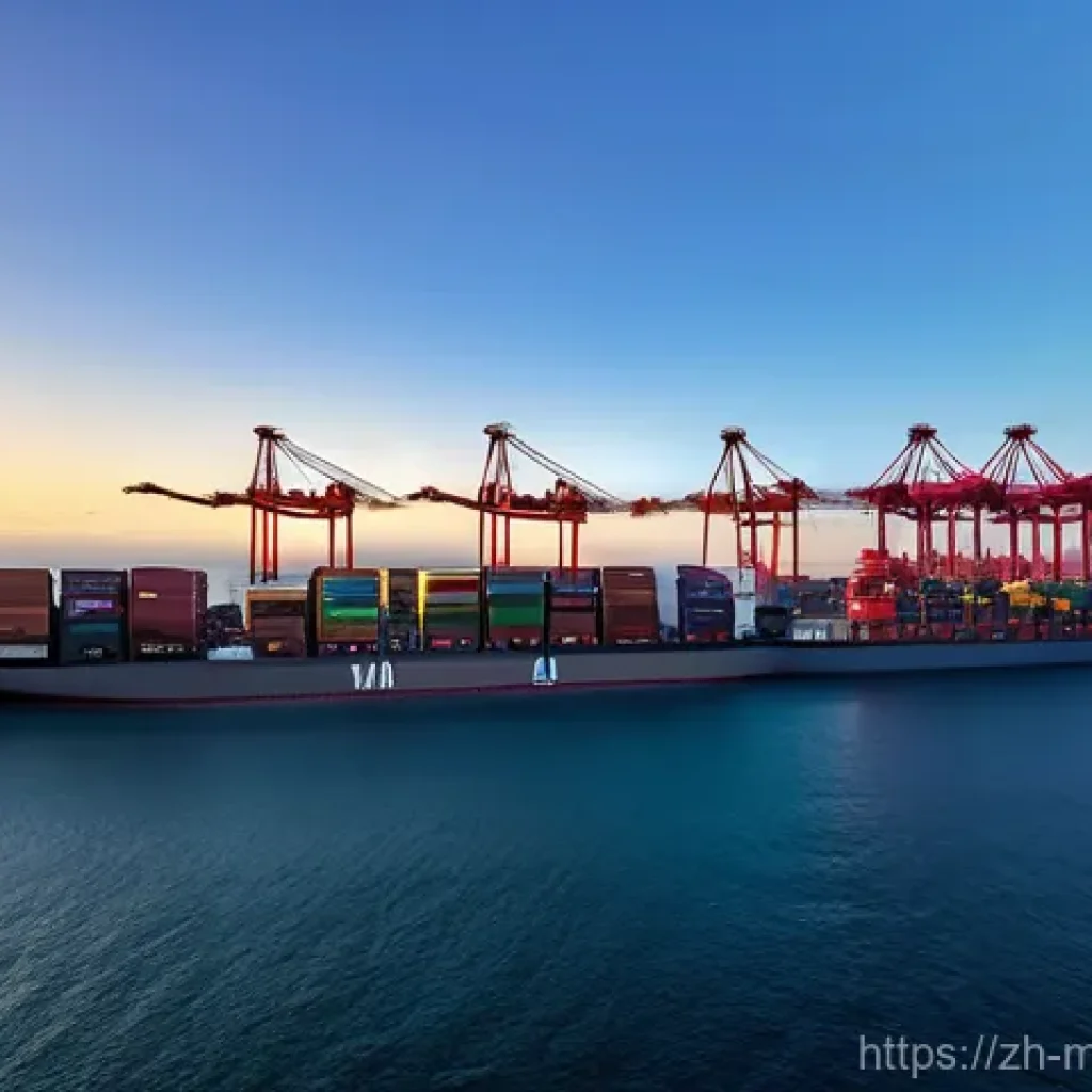 모잠비크 인프라 발전 수준 - **Prompt: A vibrant, panoramic view of a modernized African port at sunrise, showcasing the bustling...